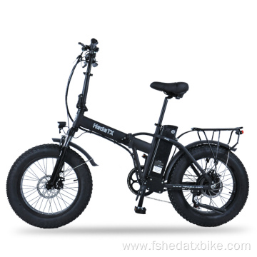 Electric folding bike with handlebars